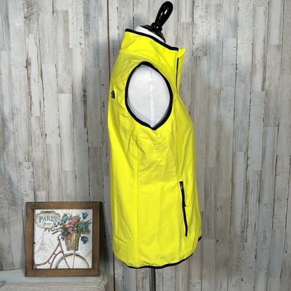 North Face Highlighter Neon Yellow Vest with Black Trim- Size Large - Picture 5 of 12